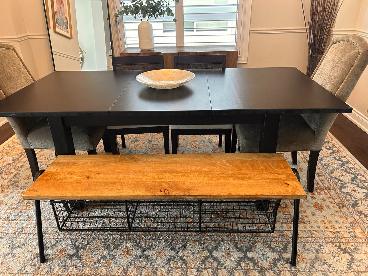 Dark Wood Dining Table
