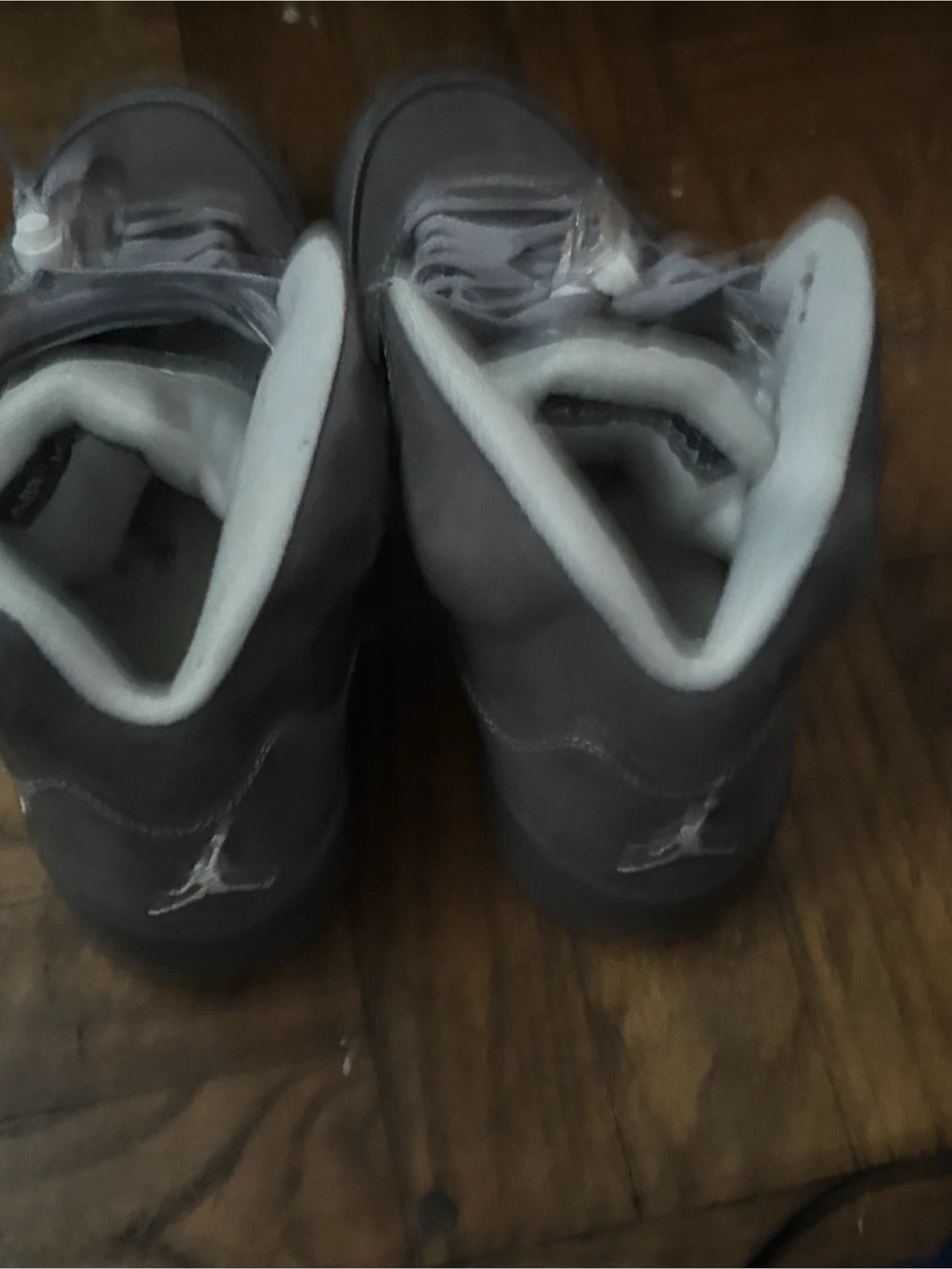 Air Jordan 5 Grey Suede Sneakers - photo 2