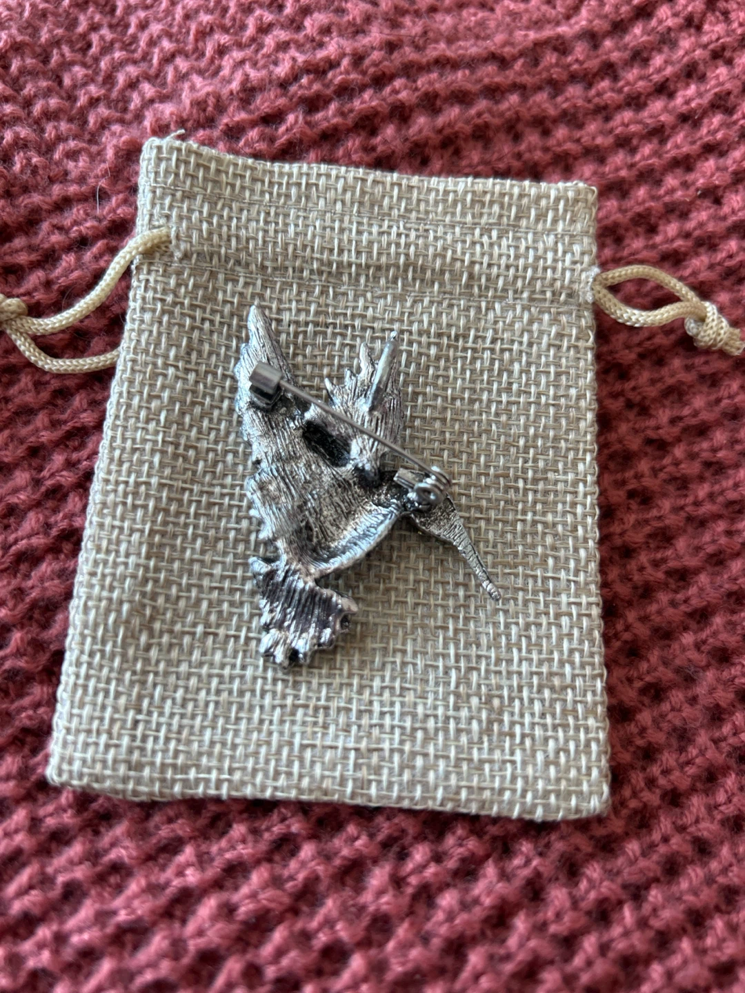 Hummingbird Brooch with Rhinestones - photo 2