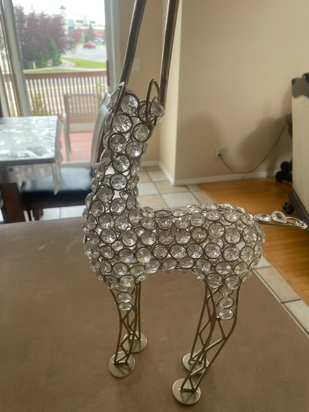Decorative Crystal Reindeer Figurine