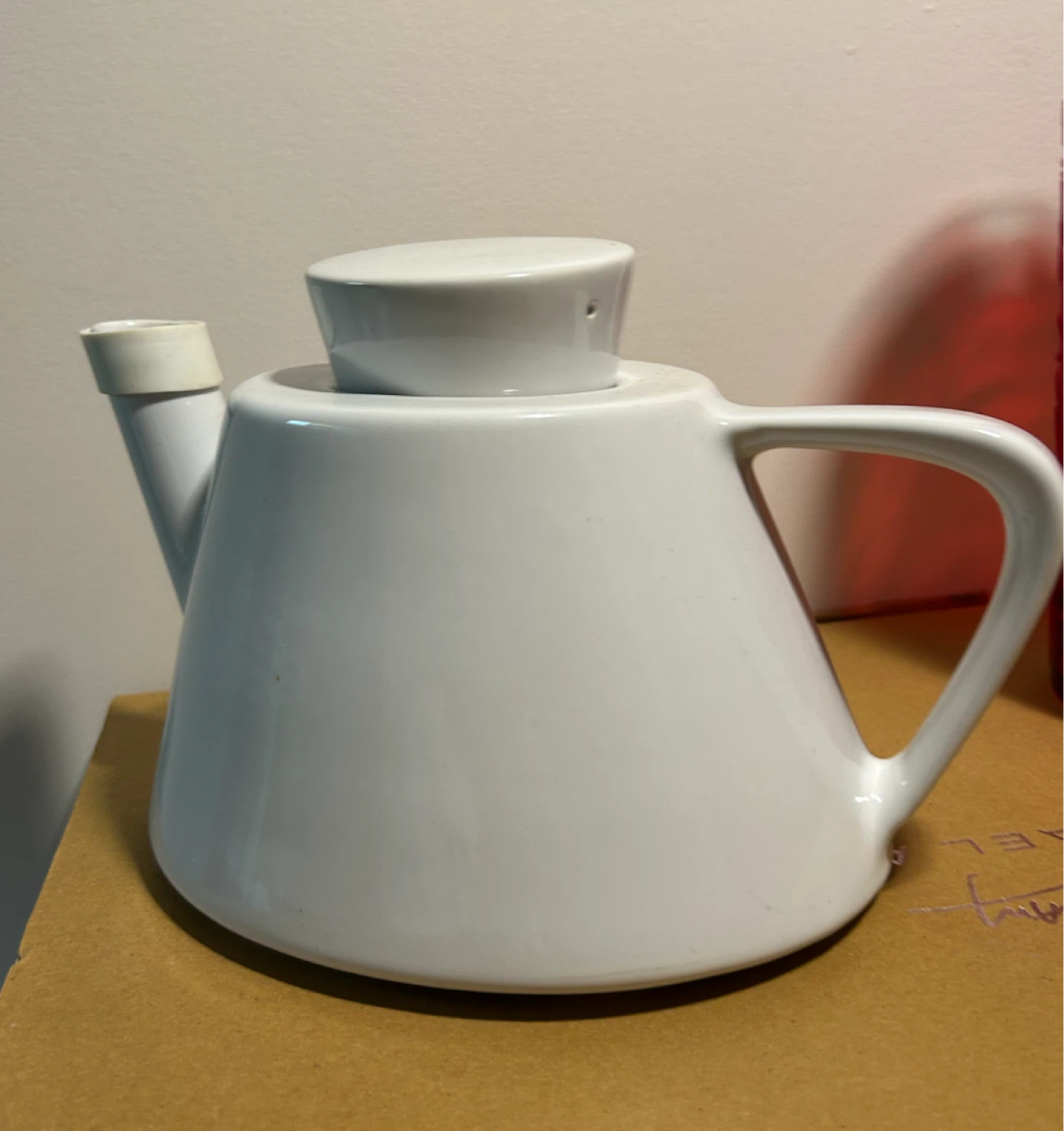 White Ceramic Teapot