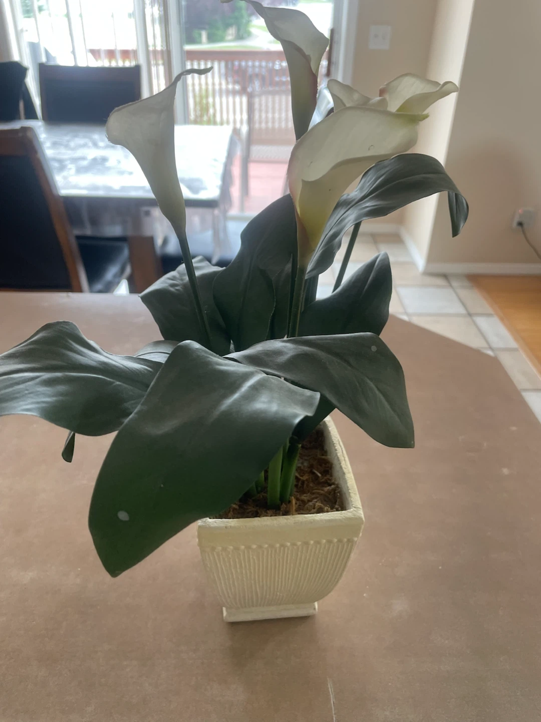 Artificial Calla Lily Plant in Pot