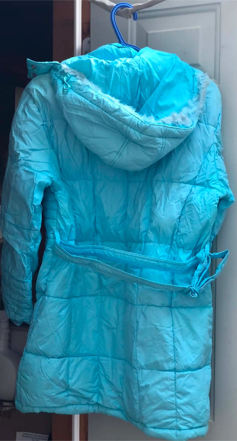 Women's Blue Puffer Coat