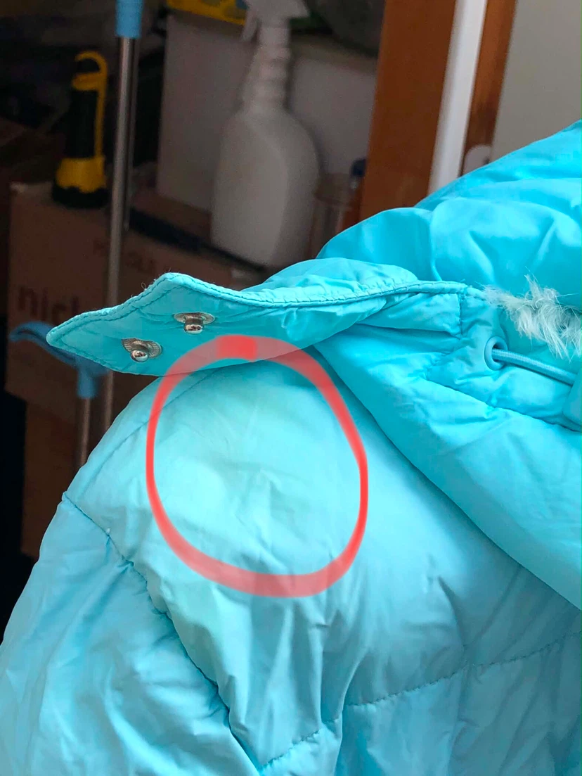 Women's Blue Puffer Coat - photo 5