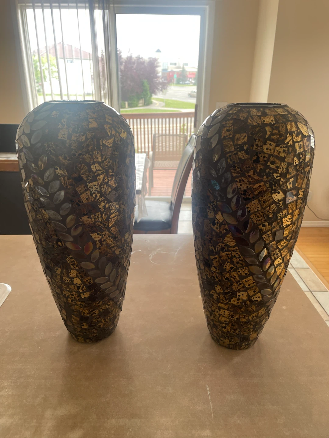 Decorative Mosaic Vases Set of 2