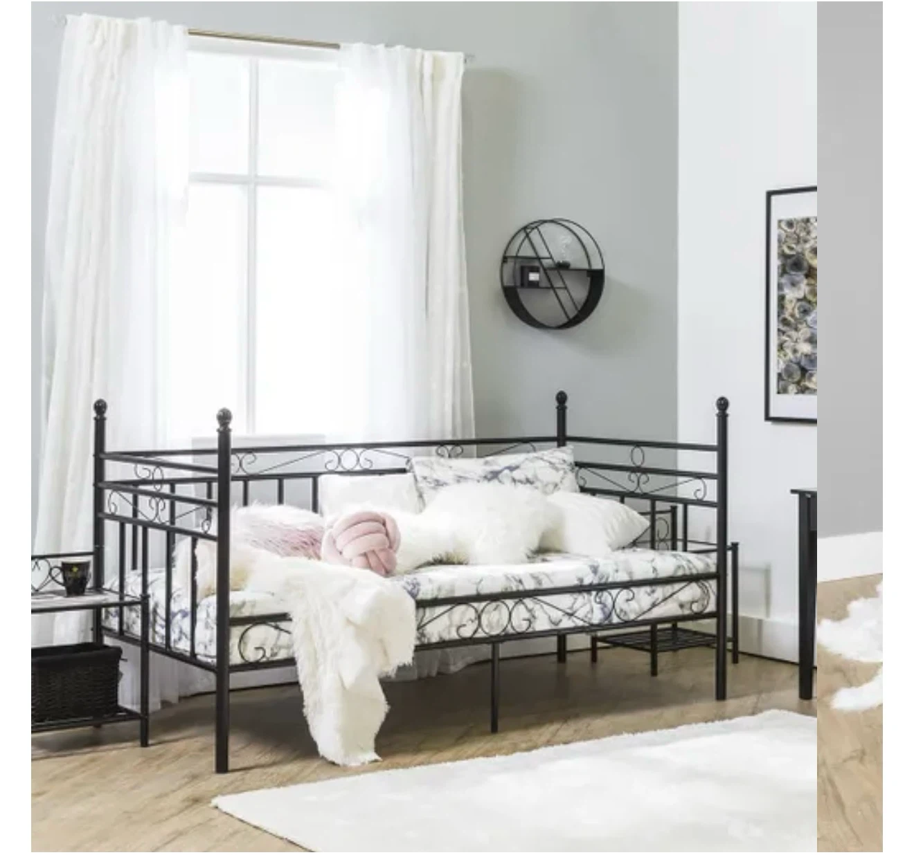 Black Metal Daybed Frame - photo 2