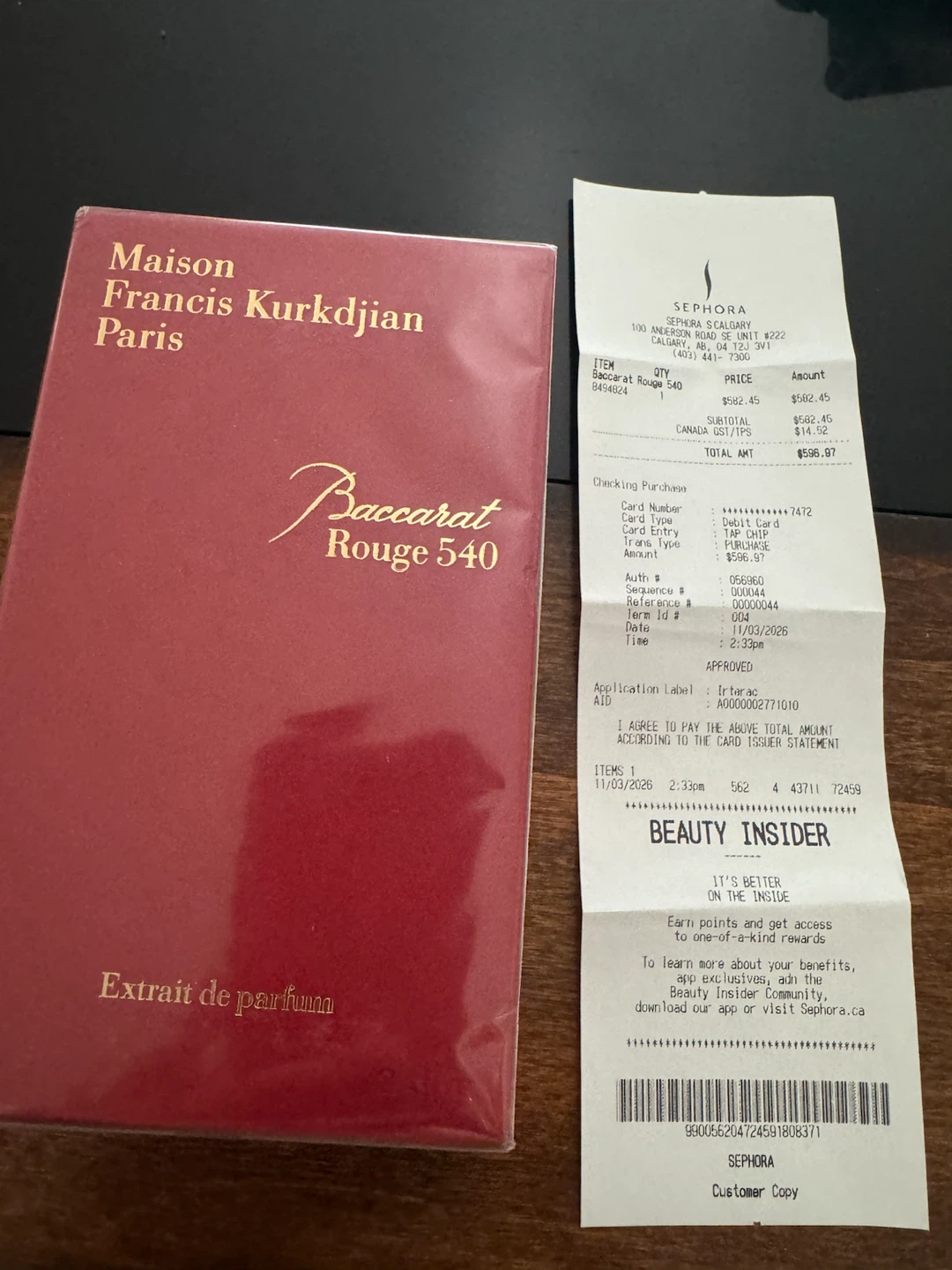 Baccarat Rouge 540