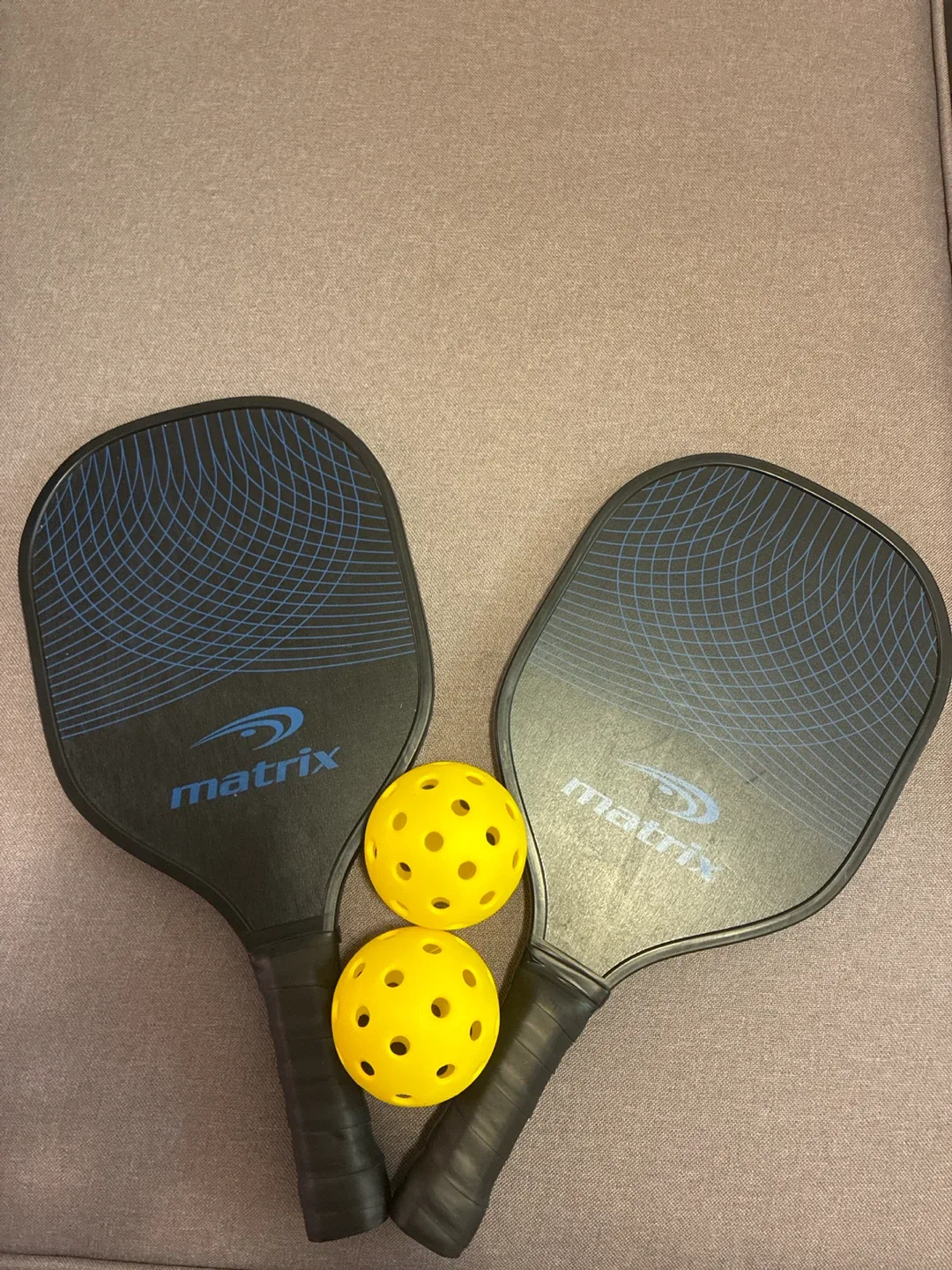 Matrix Pickleball Paddles and Balls Set