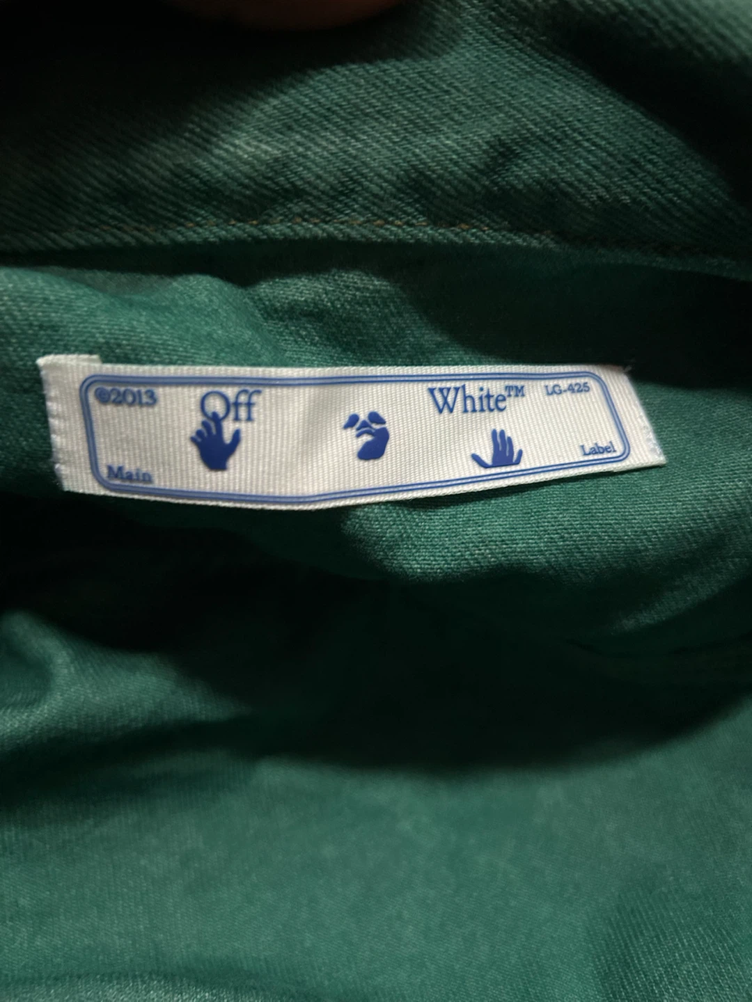 Off-White Denim Jacket - Green/Blue Tie-Dye