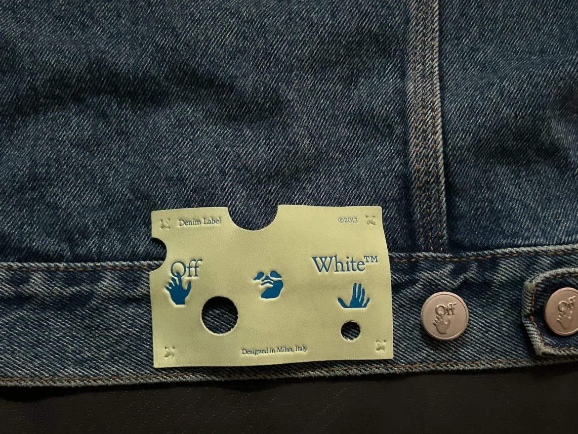 Off-White Denim Jacket - Green/Blue Tie-Dye - photo 5