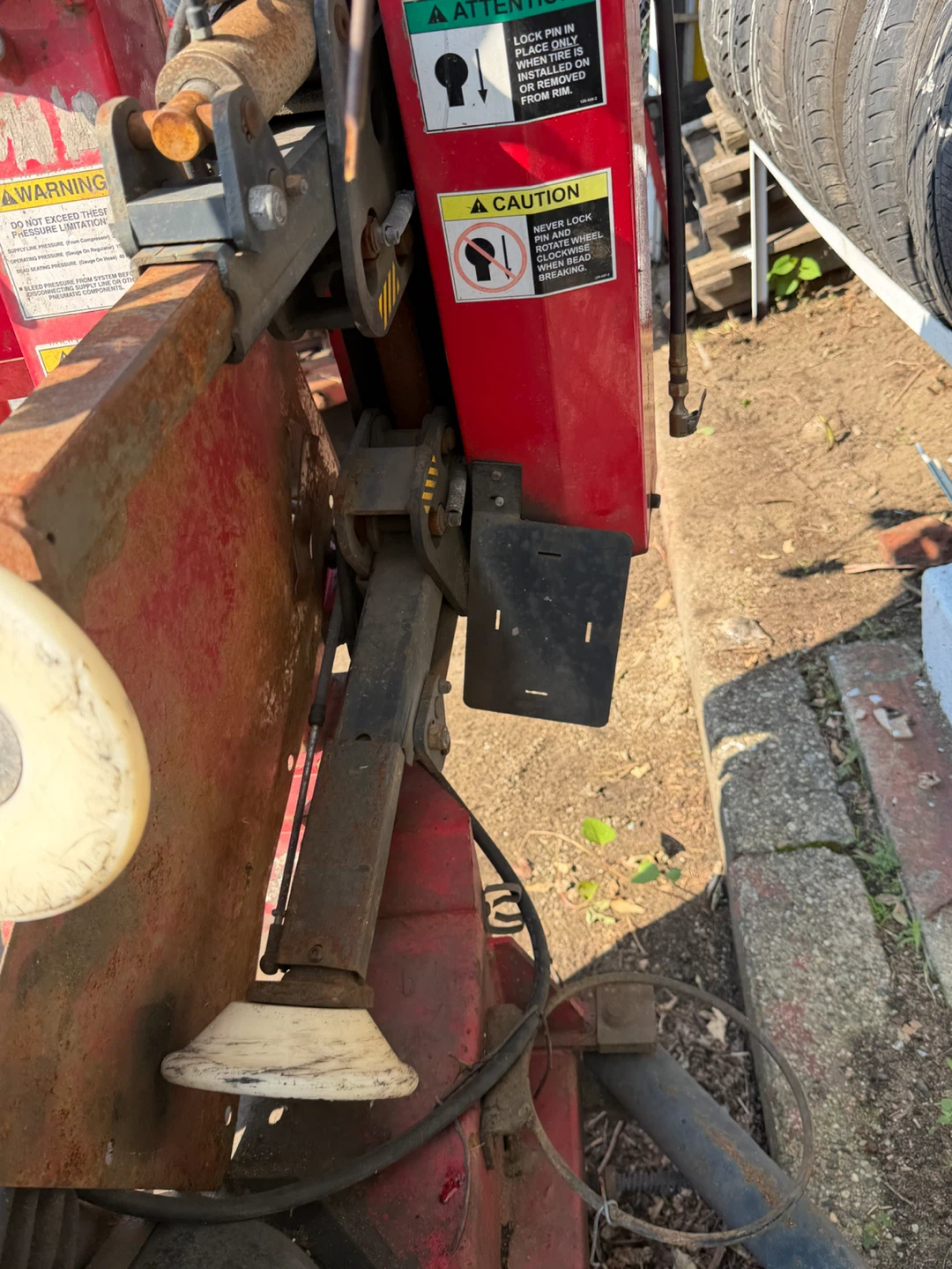 Red Tire Changer Machine