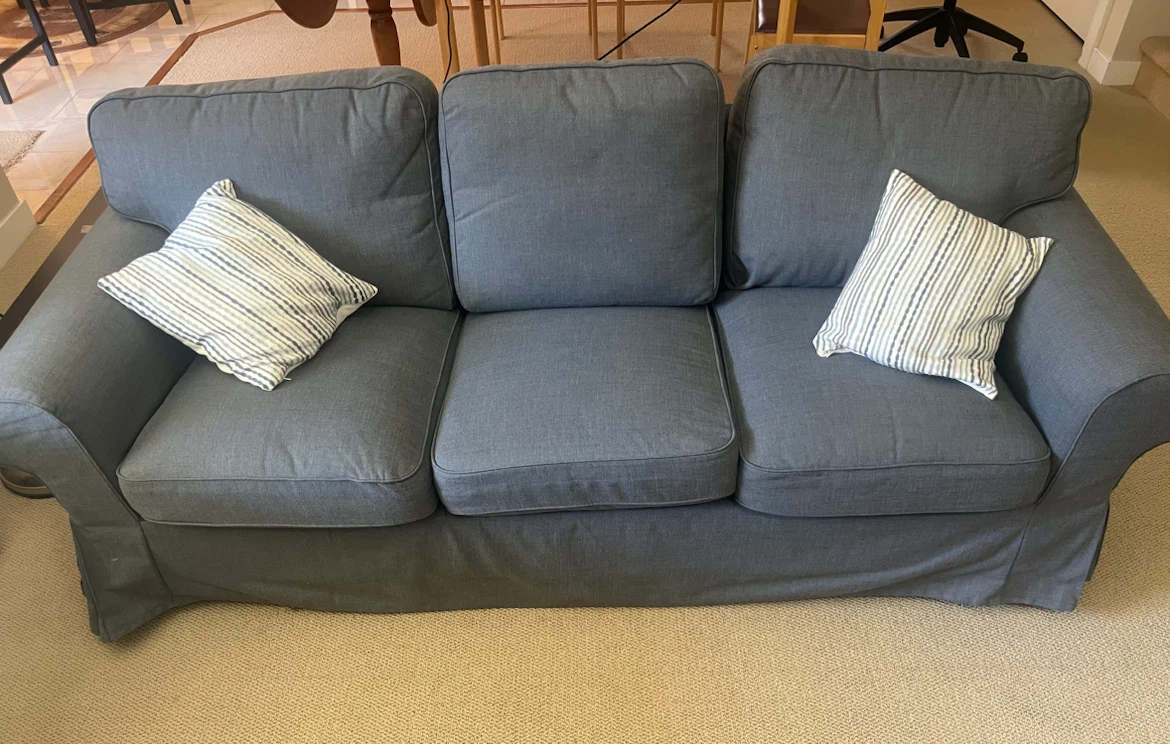 IKEA EKTORP Grey Sofa – Great Condition