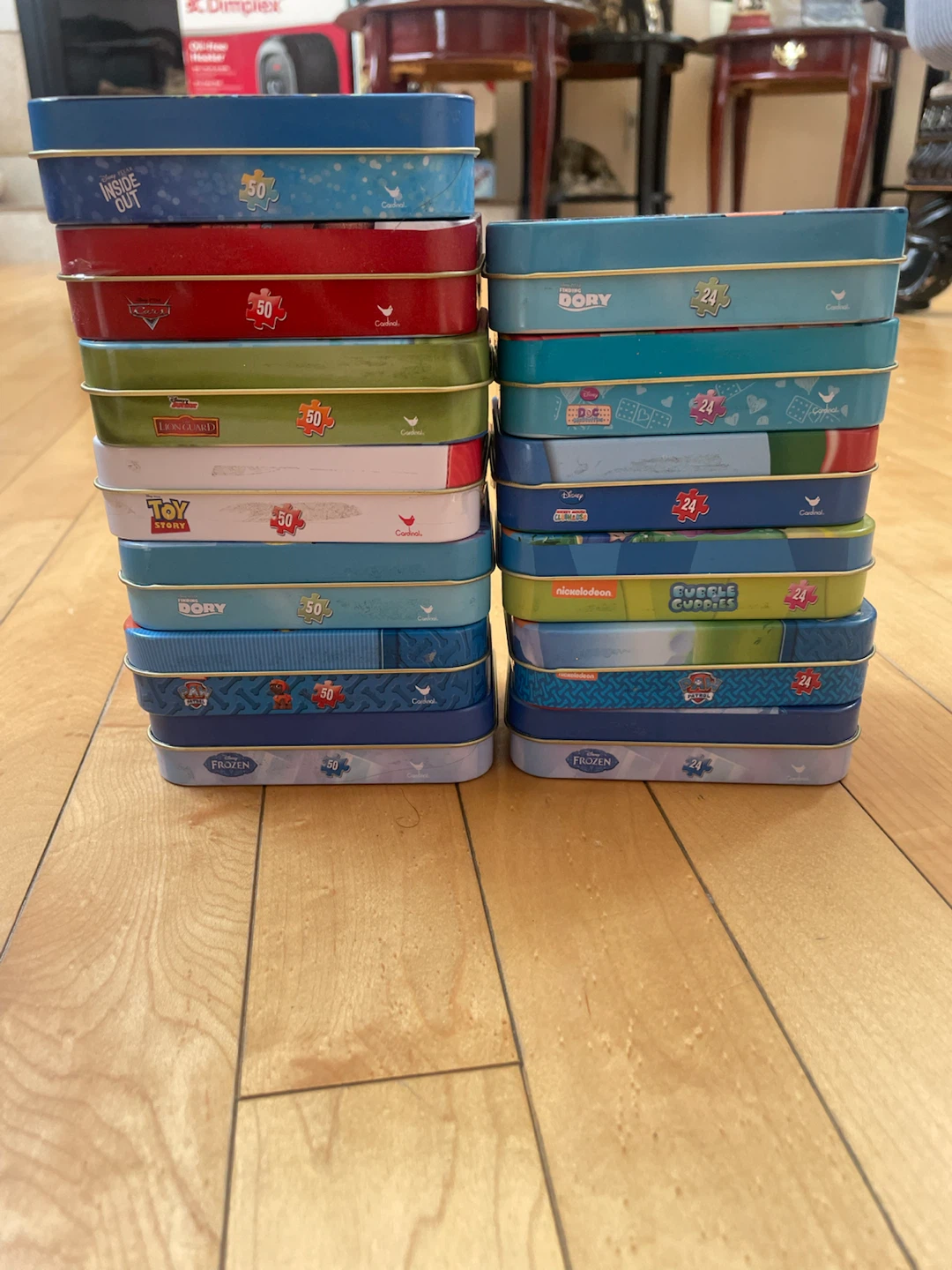 Assorted Kids Puzzles in Tin Cases