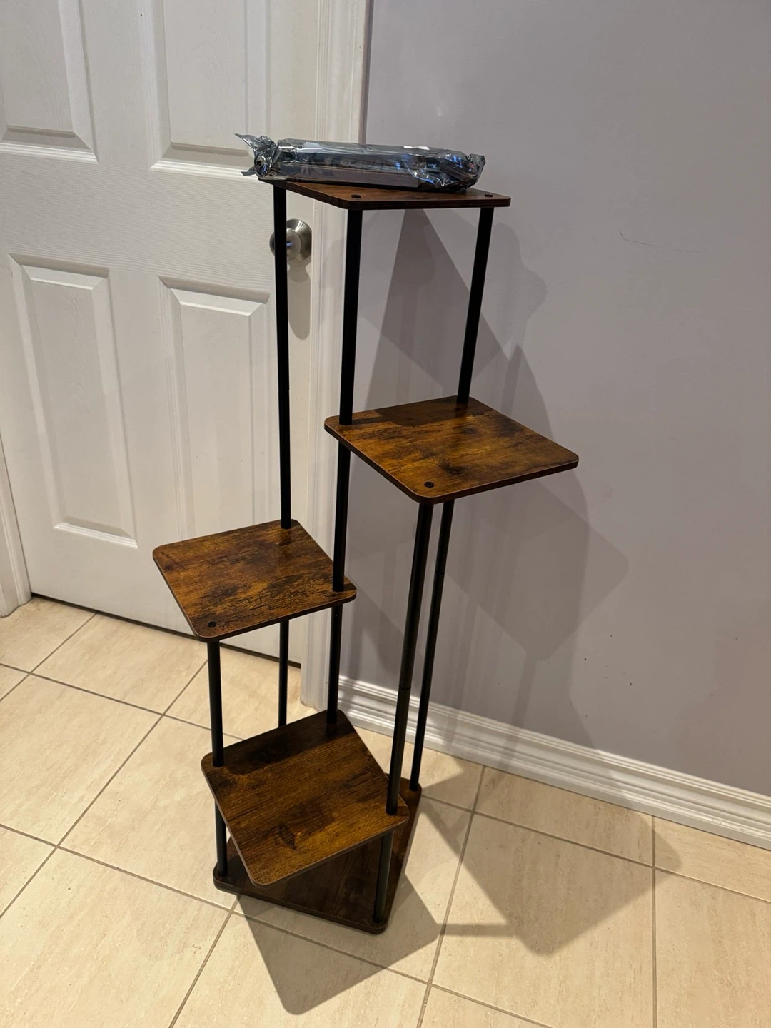 4 Tier Rustic Wood Plant Stand - photo 2