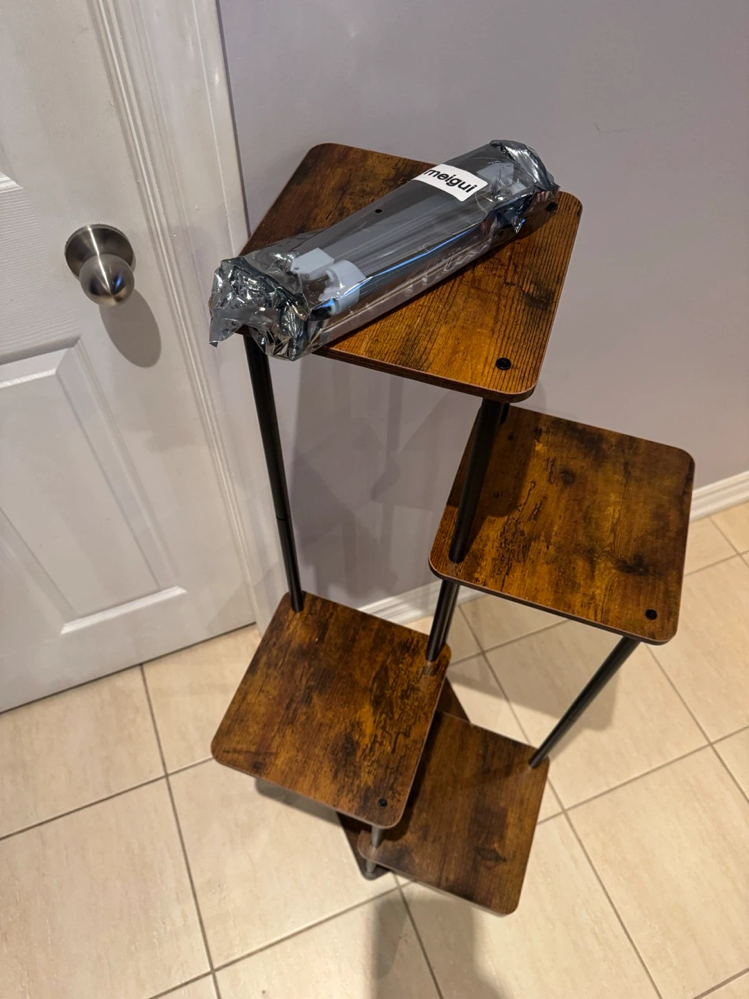 4 Tier Rustic Wood Plant Stand - photo 3