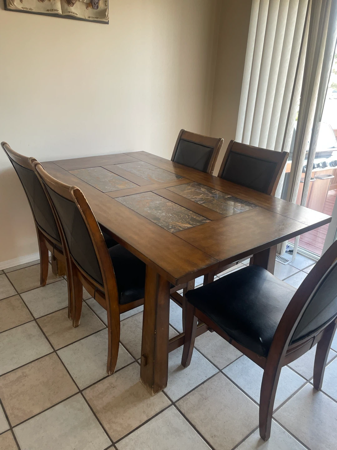 Dining Table with 5 Chairs - photo 2
