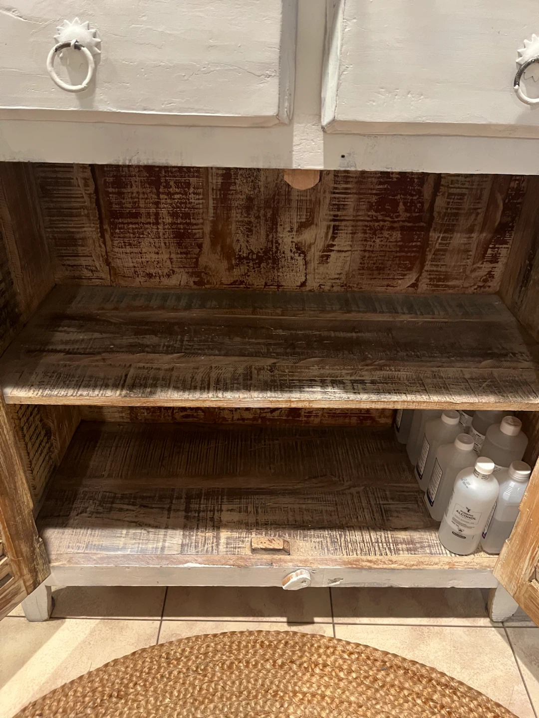 Vintage Solid wood white cabinet - photo 2