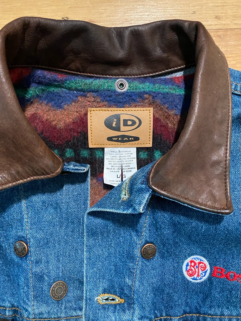 Vintage iD Wear Boston Pizza Jean Jacket - photo 2