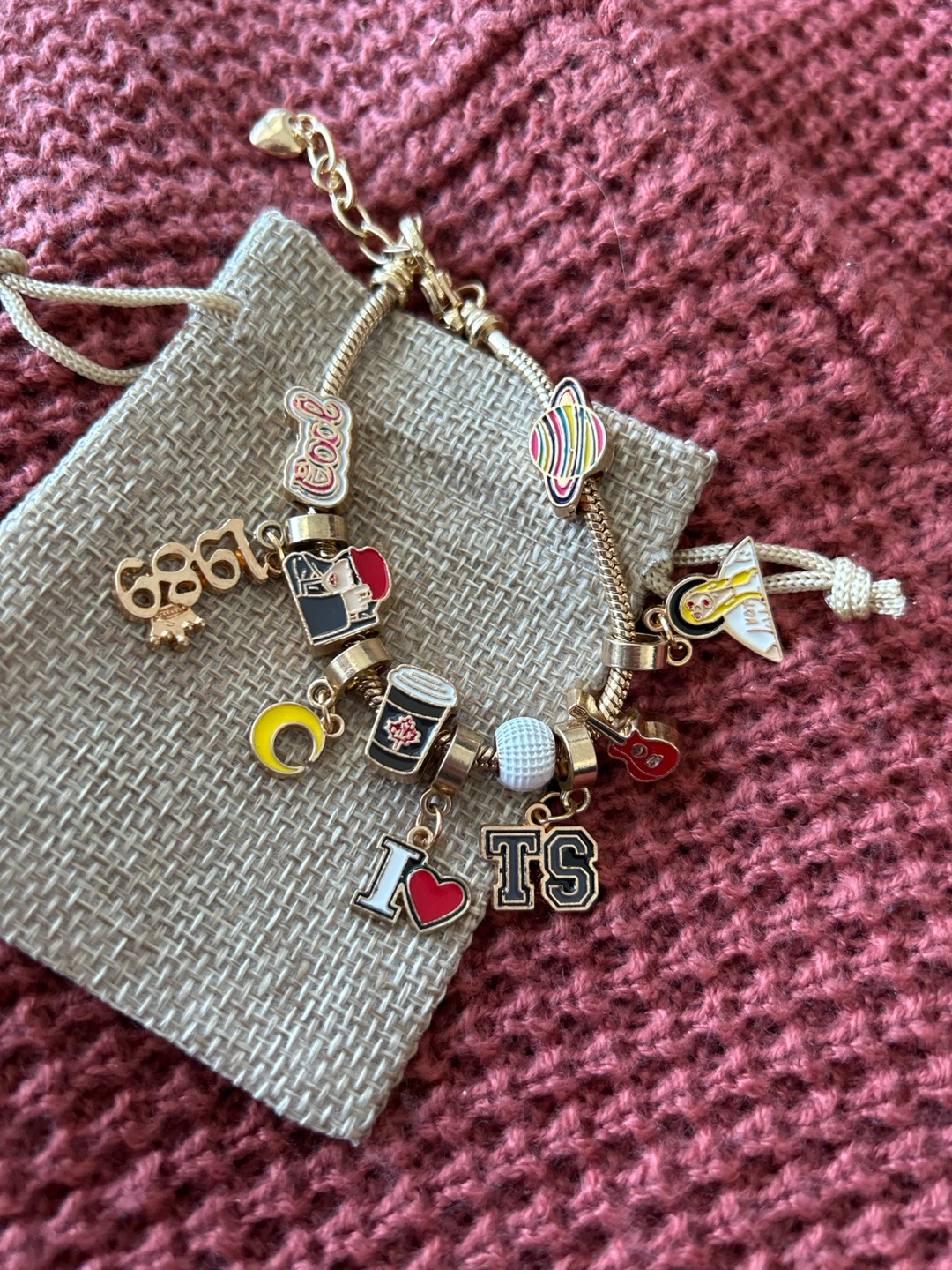 Taylor Swift Inspired Charm Bracelet