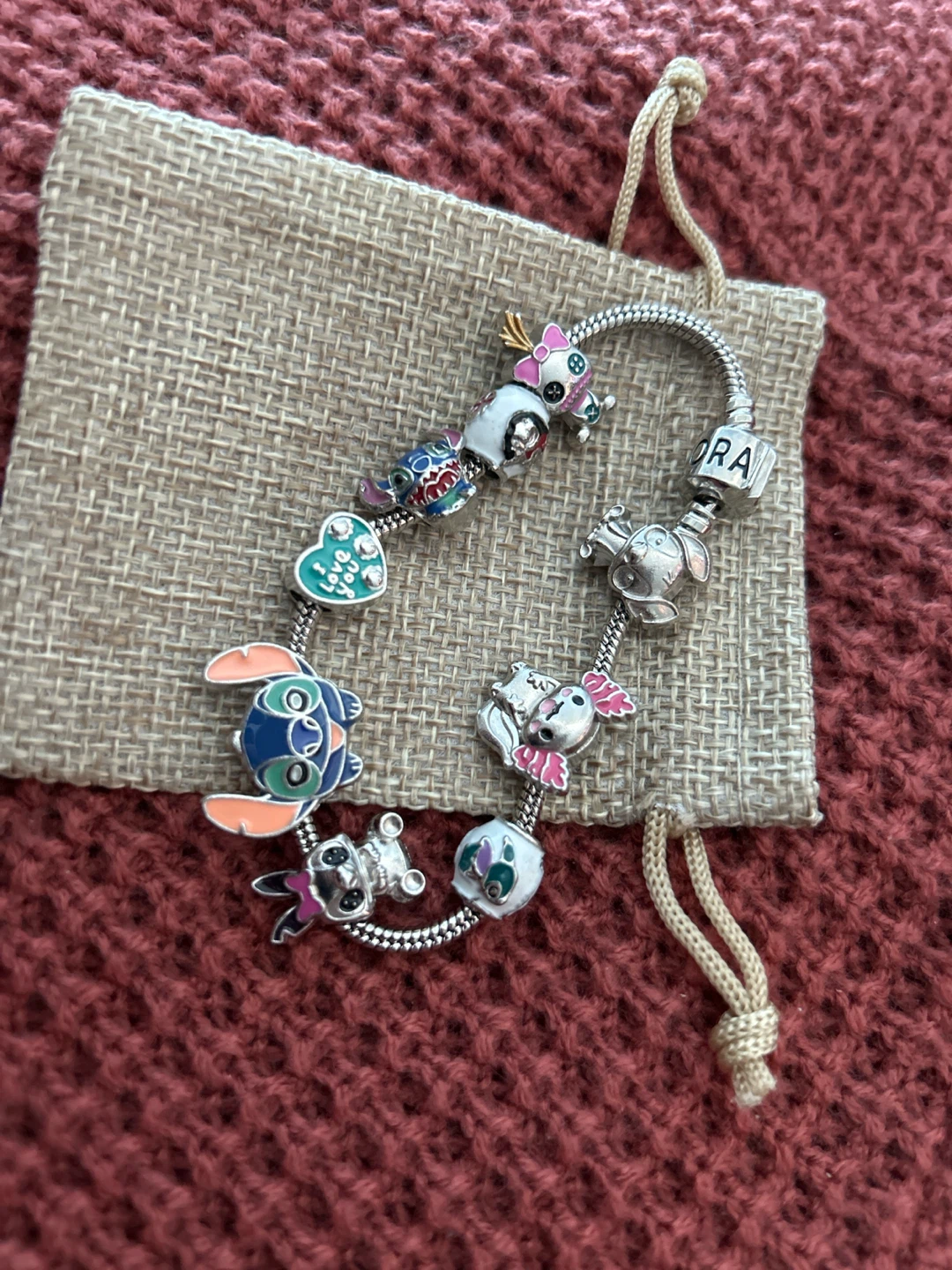 Pandora Charm Bracelet with Cartoon Charms