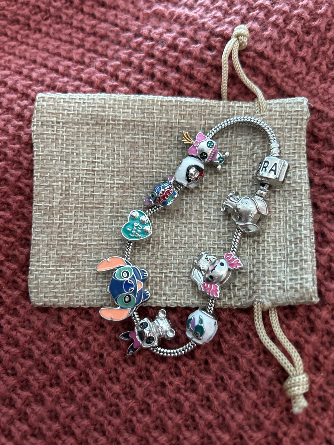 Pandora Charm Bracelet with Cartoon Charms - photo 2