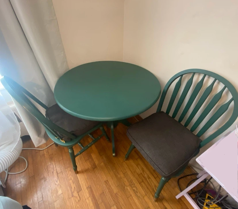 Whimsical Round Green Table and 2 Chairs - photo 2