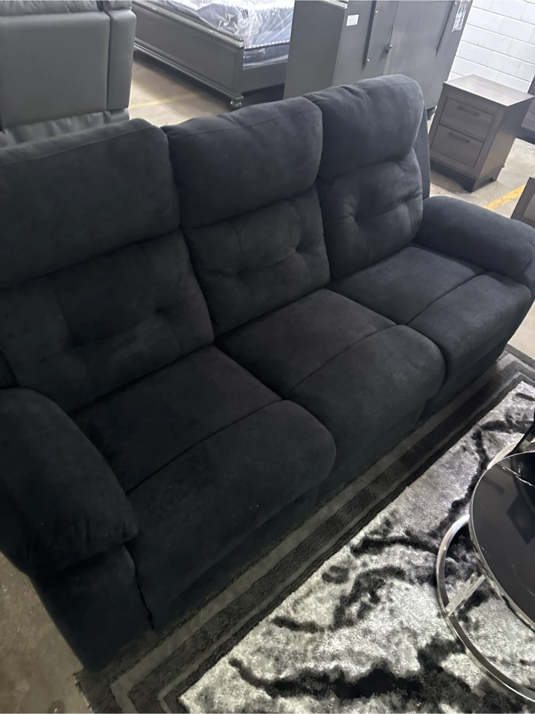 Dark Grey Reclining Loveseat Sofa and loveseat - photo 3
