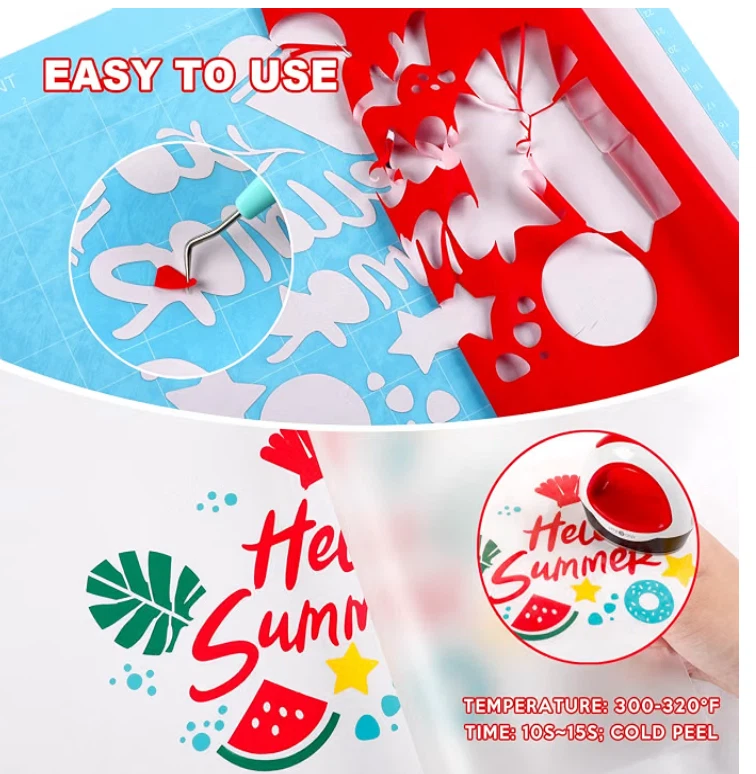 HTVONT Heat Transfer Vinyl Roll 12 Assorted Colors - photo 4