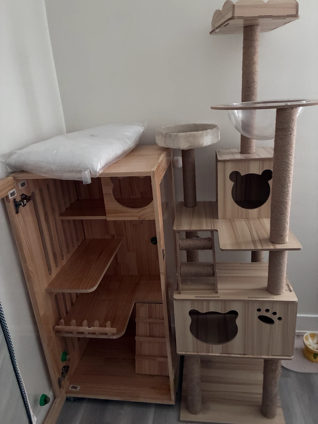 Wooden Cat Condo with Litter Box Enclosure - photo 4