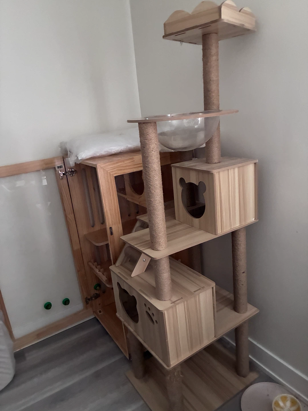 Wooden Cat Condo with Litter Box Enclosure - photo 5
