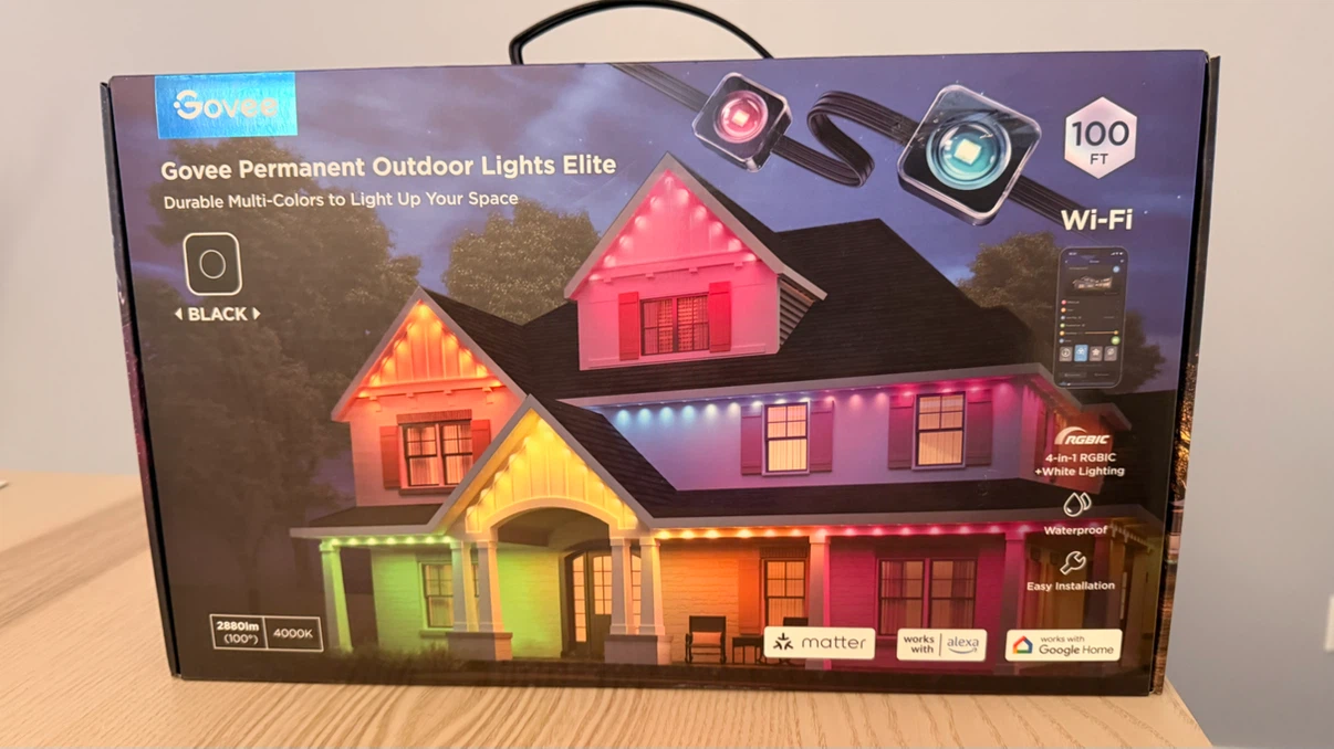 Govee Permanent Outdoor Lights Elite 100ft RGBIC Wi-Fi