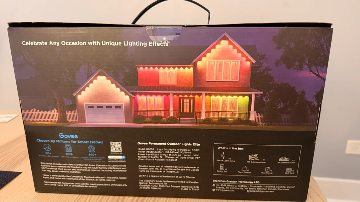 Govee Permanent Outdoor Lights Elite 100ft RGBIC Wi-Fi - photo 2