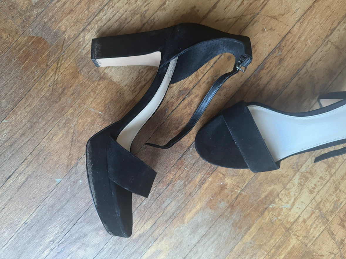 Vince Camuto Black Suede Heels