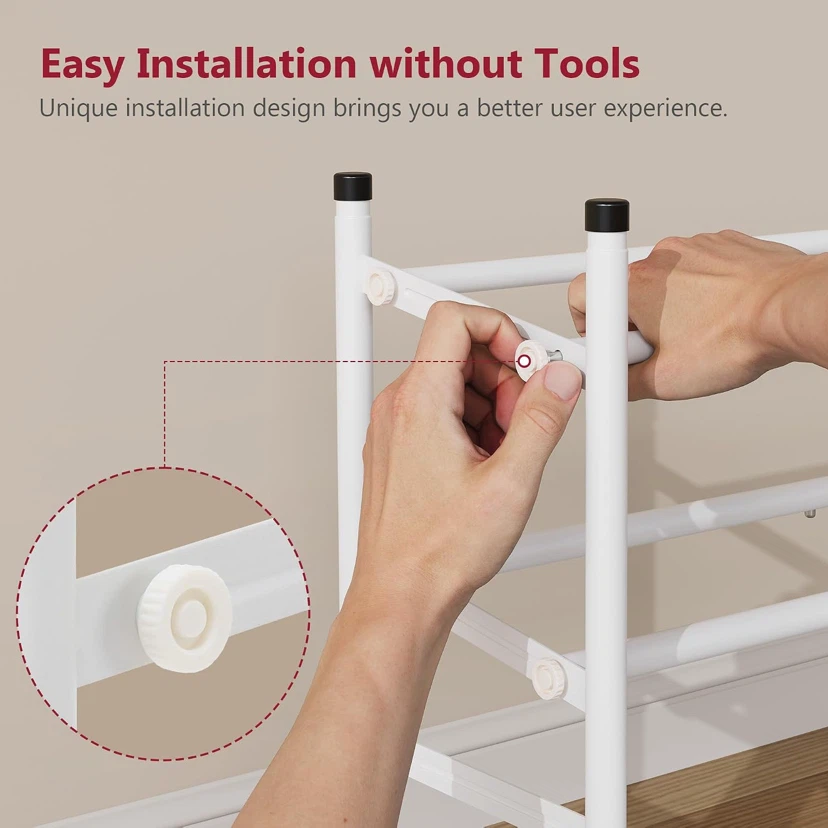 Expandable 2-Tier Shoe Rack Organizer - photo 2