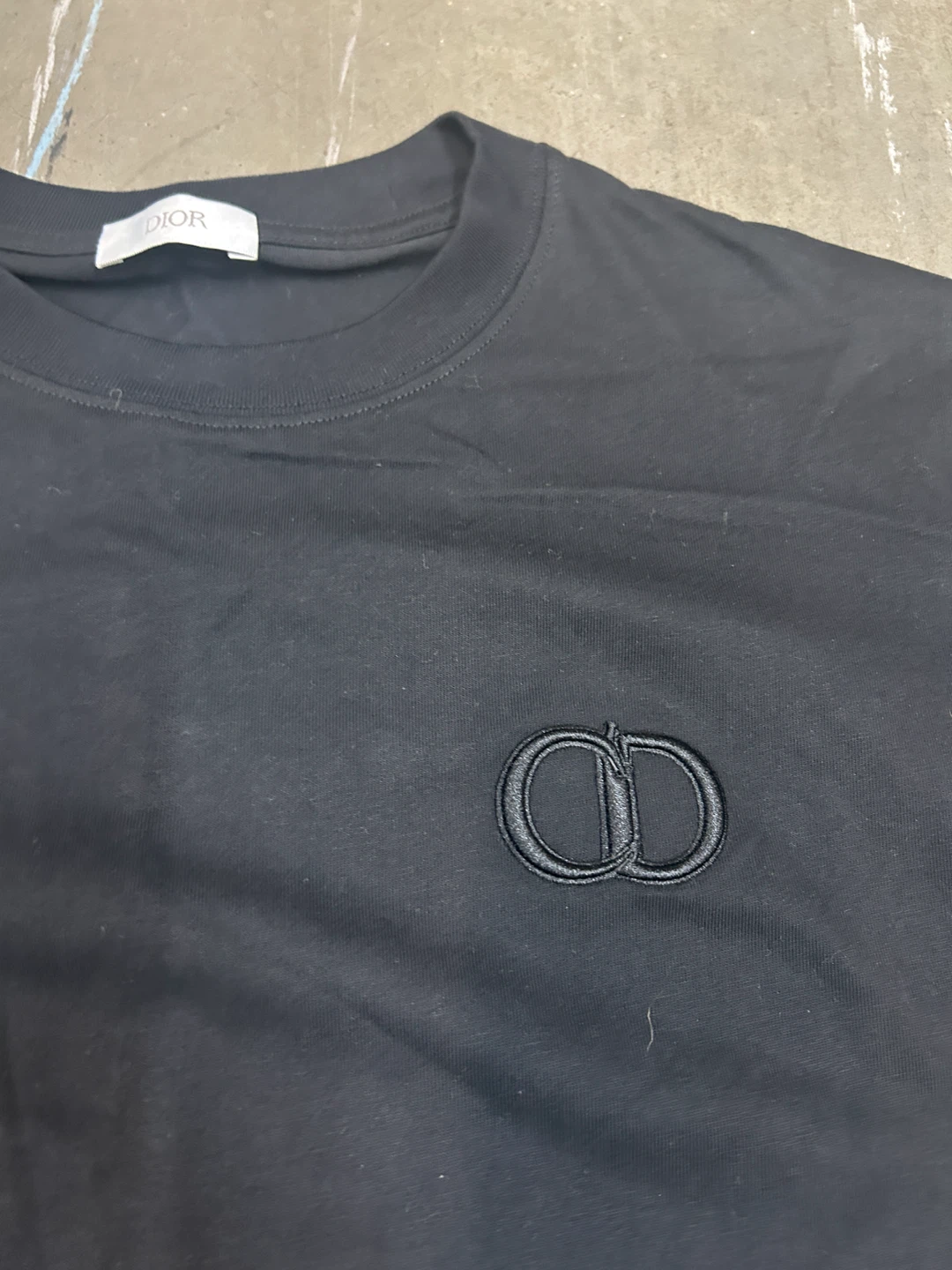 Dior CD Logo Black T-Shirt - photo 2