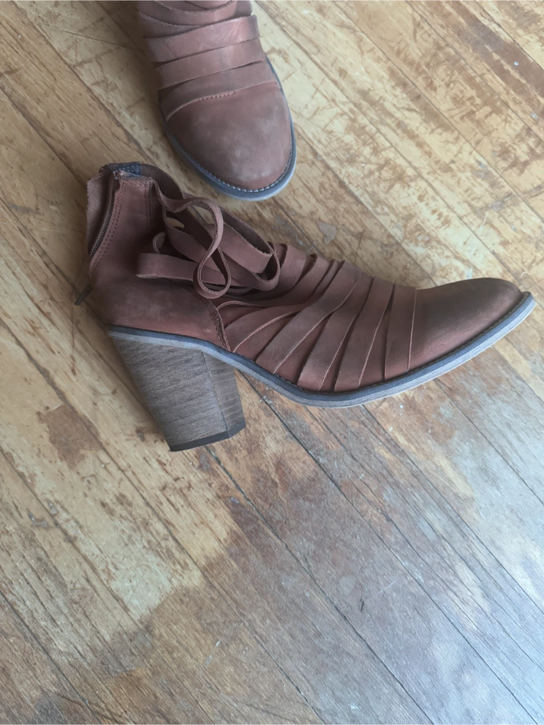 Brown Leather Ankle Boots - photo 2