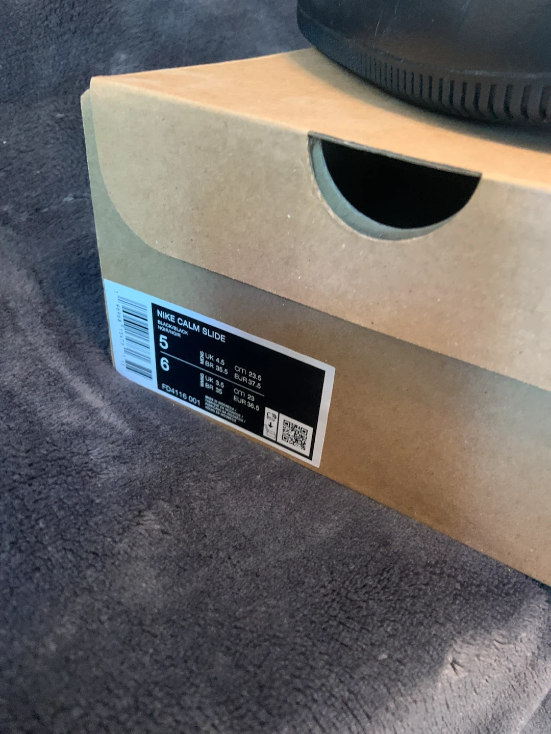 Nike Calm Slide Black Size 5 - photo 4