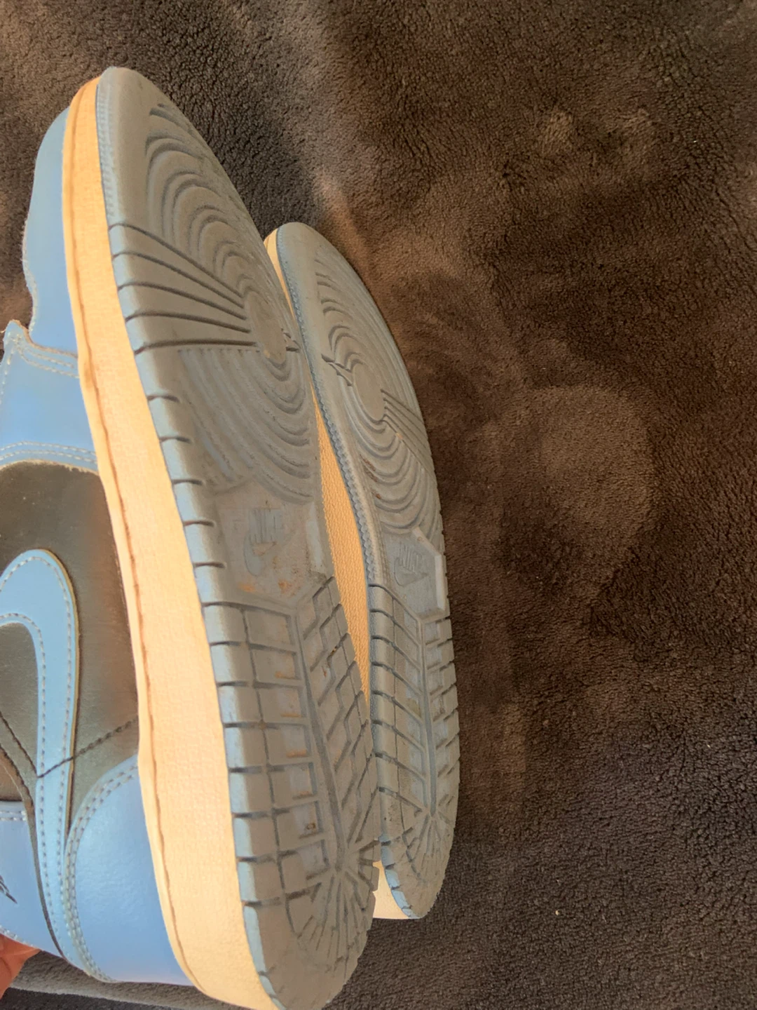 Air Jordan 1 Mid SE Light University Blue Black Sneakers - photo 5
