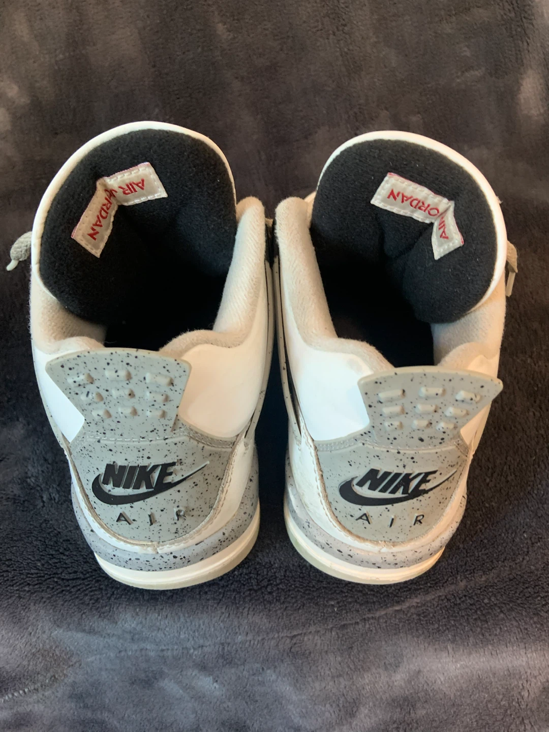 Air Jordan 4 Retro White Cement Sneakers - photo 5