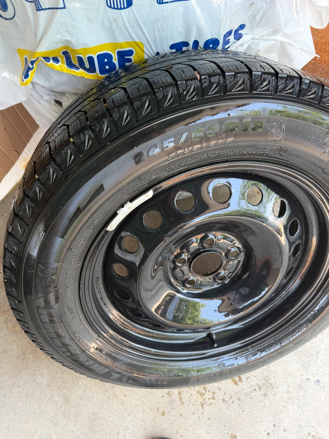 Michelin X Ice- Winter Tires on Steel Rim 245/45R18