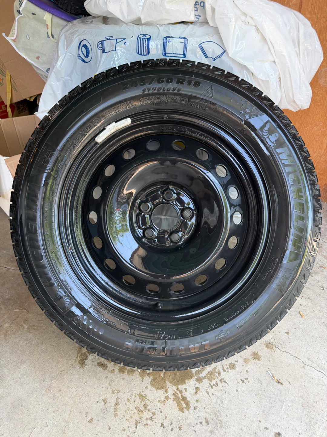 Michelin X Ice- Winter Tires on Steel Rim 245/45R18 - photo 2