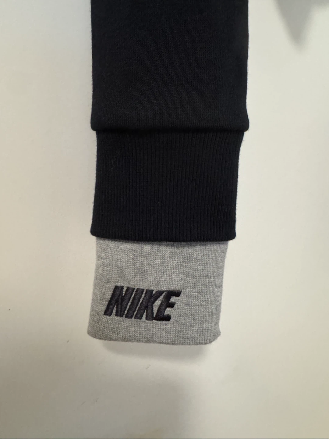 Nike Cropped Hoodie Black Grey Size S - photo 3