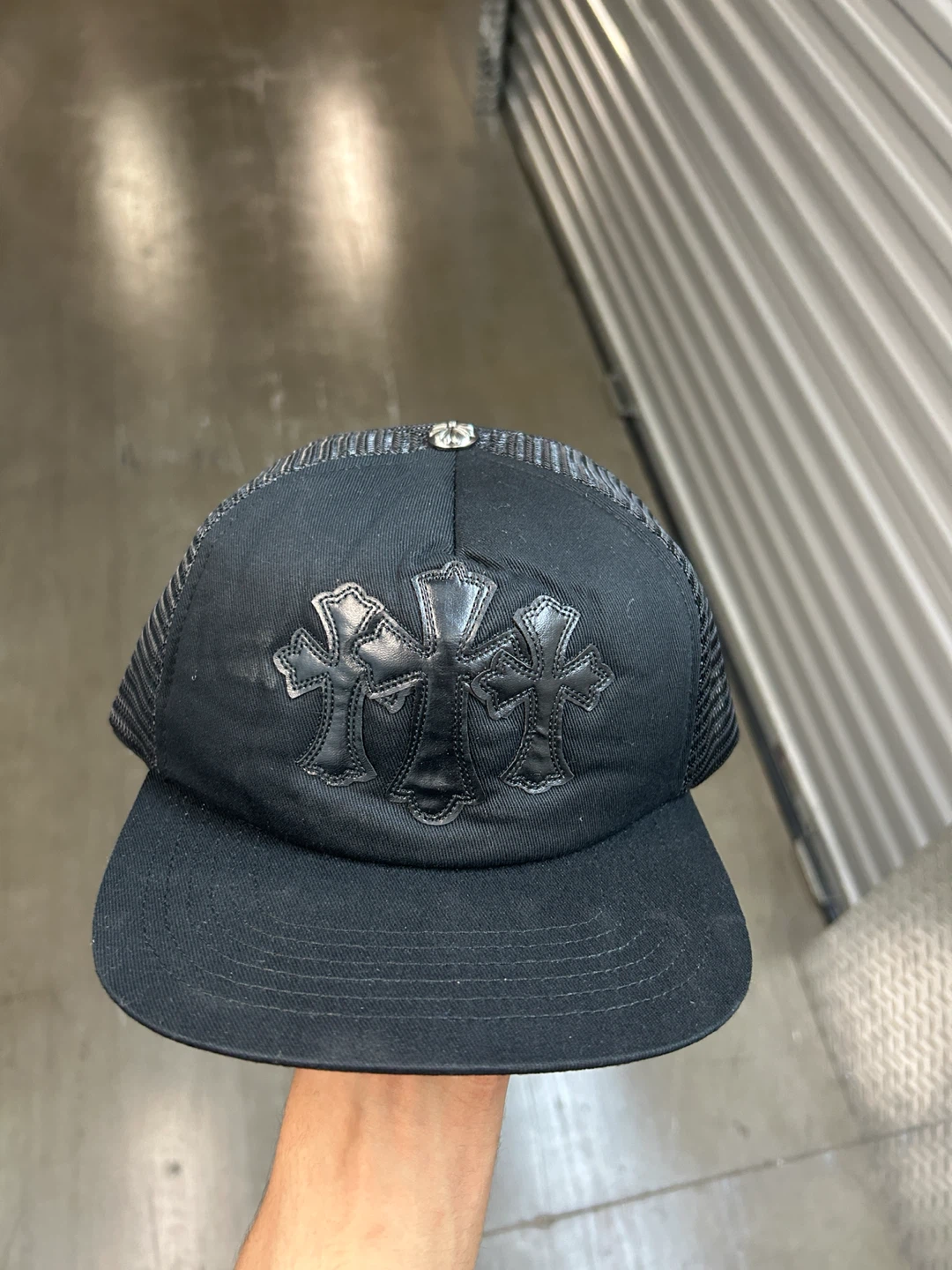 Chrome Hearts Black Trucker Hat