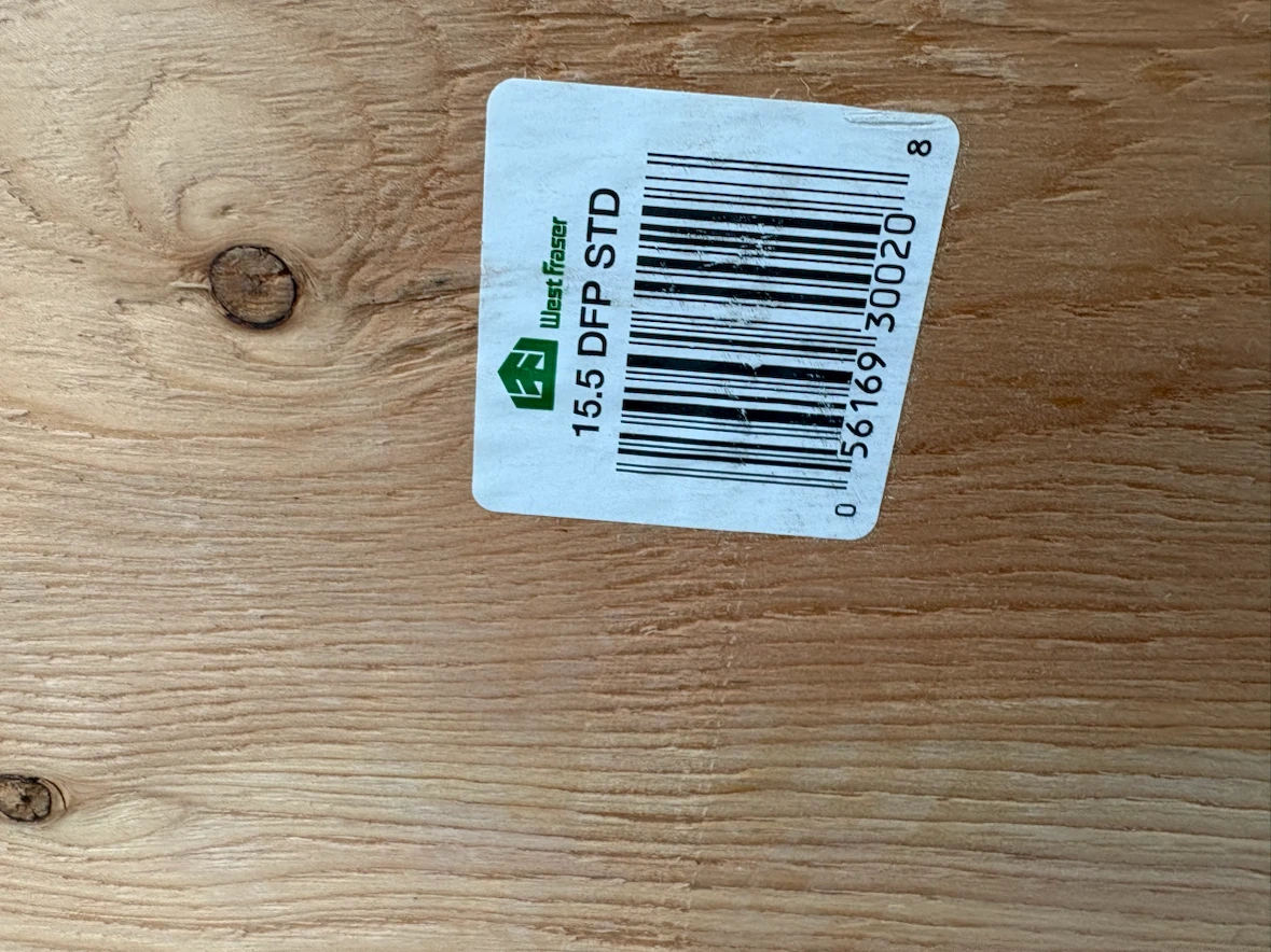 5/8 inch 4x8 ft Standard Fir Plywood Tongue & Groove