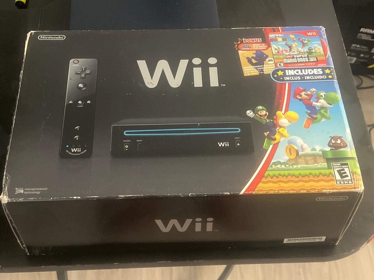 Nintendo Wii Console with Super Mario Bros. Wii - Modded