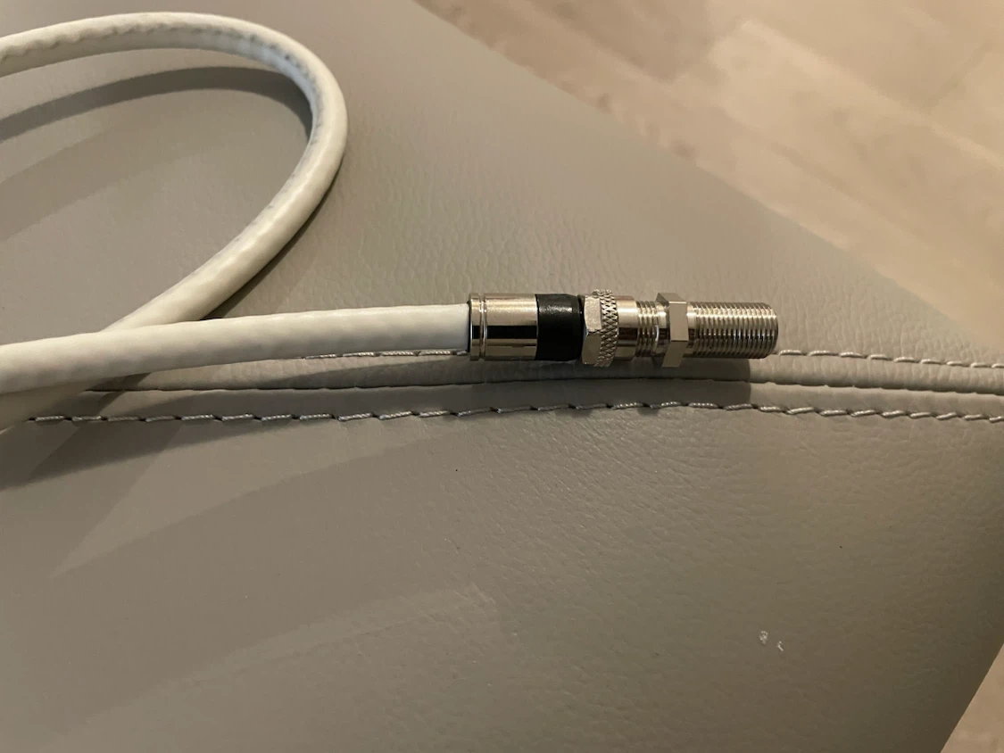 White Coaxial Cable - photo 2