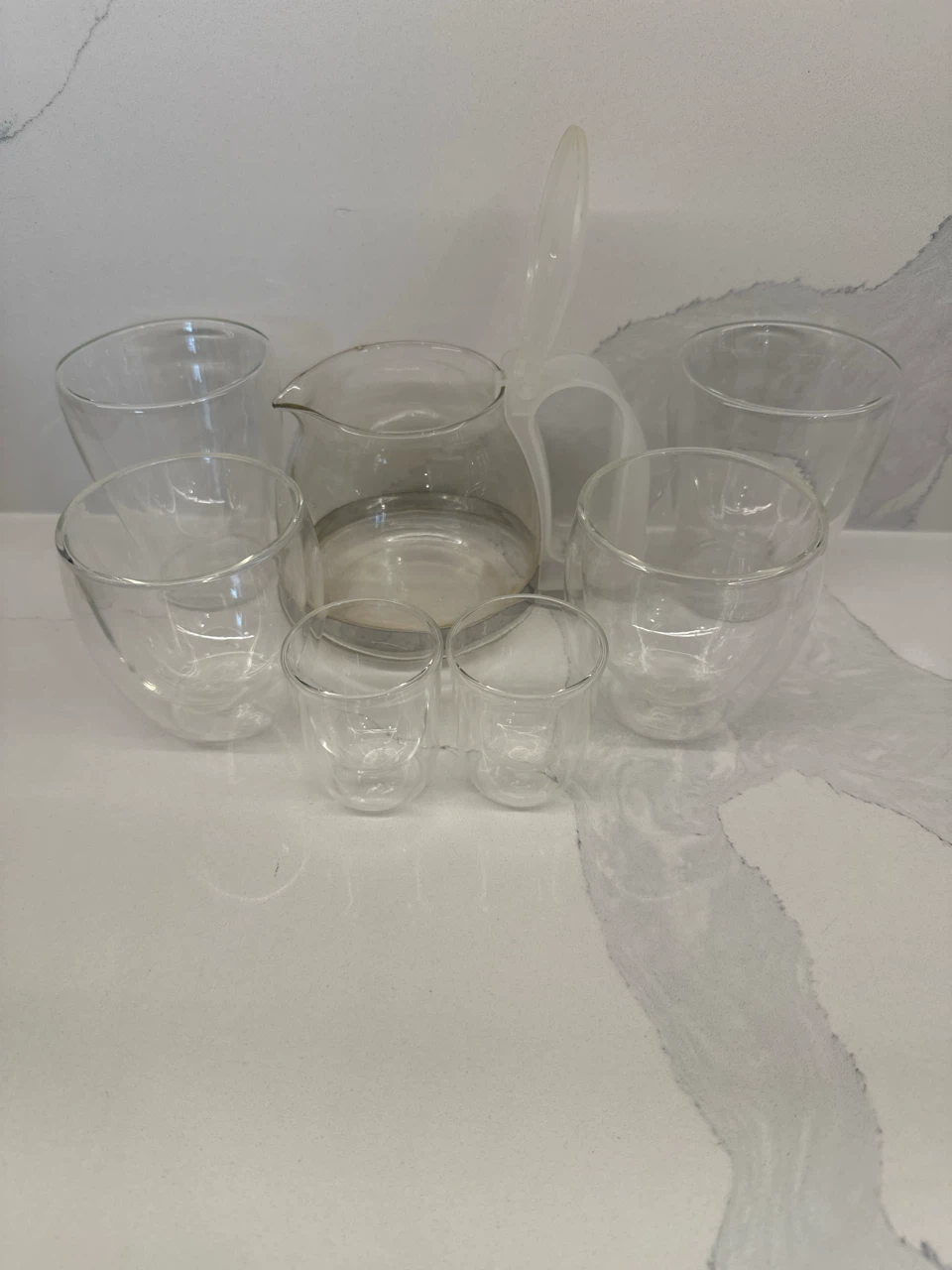 Borosilicate Glass Coffee Carafe with Mugs Set - photo 2