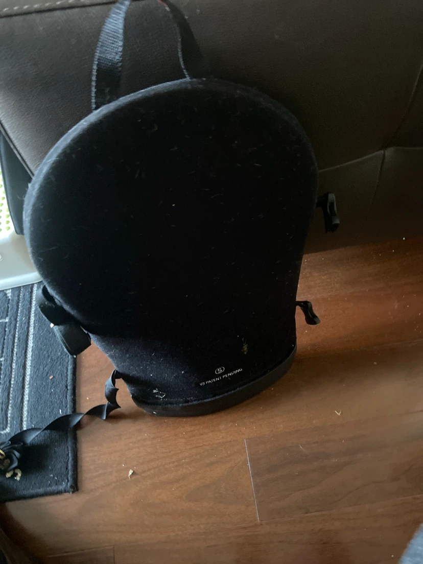 Black Lumbar Support Cushion -