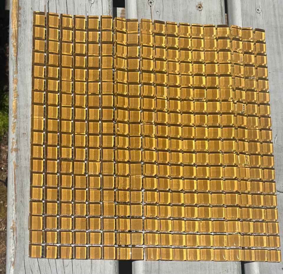 Mosaic Glass Tiles - Yellow gold