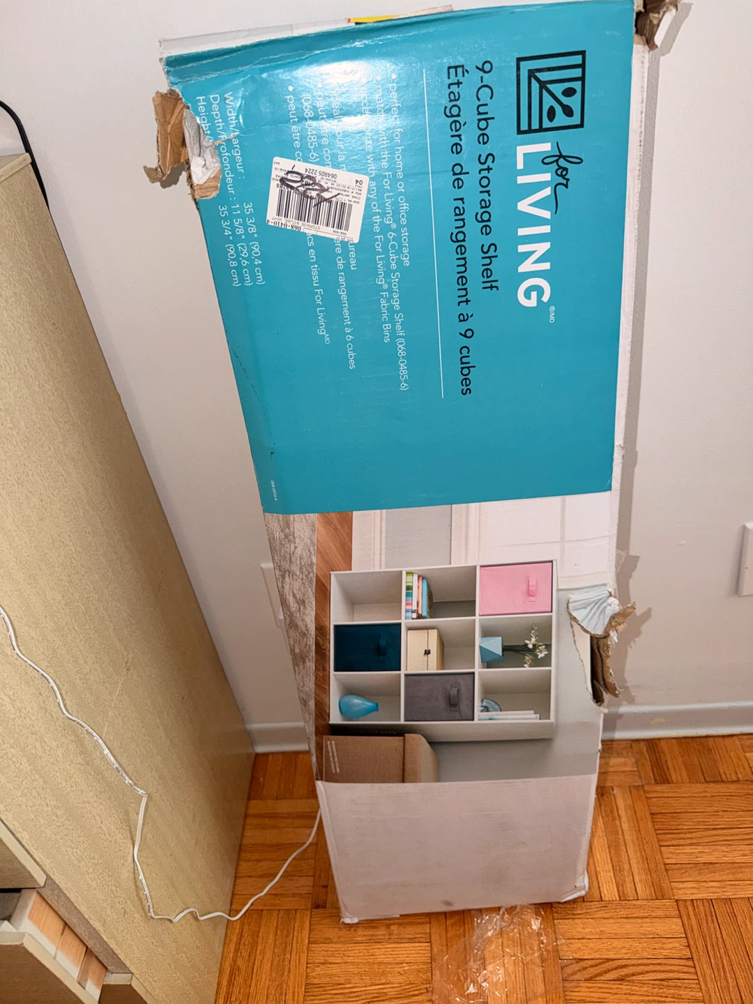 For Living 9-Cube Storage Shelf